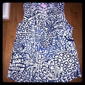 Lilly Pulitzer Sleeveless Stacey Top Home Slice